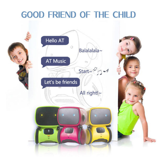 de53514f4ebb4515 Interactive Cute Toy Smart Robot for Kids Dance Voice Command Touch Control Toys birthday Gifts