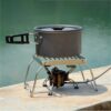 de6695d02f5d518c Outdoor Stainless Steel Stove Camping Portable Folding Mini Barbecue Rack Set Pot Baking Tray Holder