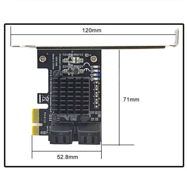 deabd2c9aa4ca879 4 Port III PCIe Expansion 6Gbps SATA 3.0 to PCI-e 1X Controller PCI Express Adapter Add On Card PCI-E X4 X8 X16