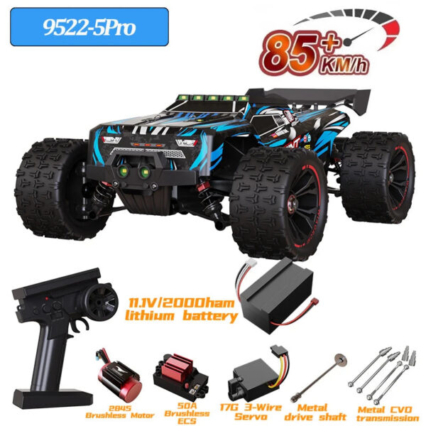 dec33faa44c5ba3b 9522PRO 85KM/H High-speed RC Car Brushless Four-wheel Drive Off-road Drift 1:16 Professional Racing Car 9522 50KM/H Boy's Toy