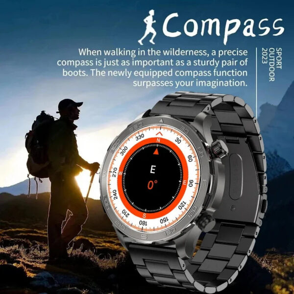 ded525c53af284c9 New GPS Track Smart Watch Men AMOLED HD Screen Outdoor Sports Fitness Heart Rate NFC IP68 Waterproof Bluetooth Call Smart Watch