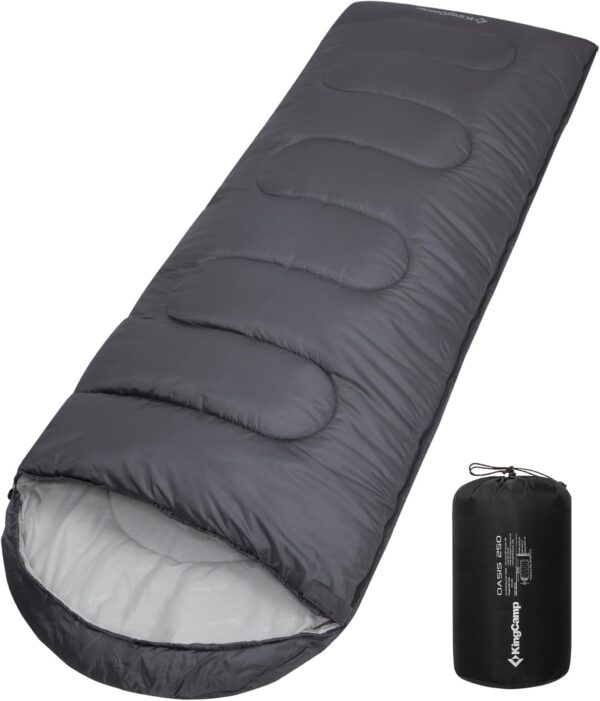 ded81f8ca86b5825 KingCamp Sleeping Bag 3 Season- Lightweight Waterproof Camping Sleeping Bag Indoor & Outdoor Use for Adults Kids for Hiking Backpacking and Camping with Compression Sack