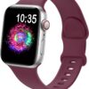 dee500d470b38ceb TreasureMax Sport Band Compatible with Apple Watch Bands 38mm 40mm 41mm 42mm 44mm 45mm 49mm,Soft Silicone Strap Compatible for Apple Watch Series 9 Ultra 8 7 6 5 4 3 2 1 SE Men Women Grey 38/40/41MM