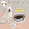 def0c2f2c0c5bb00 Cat Food Water Bowl Set - Raised Cat Bowls with Non Slip Stand - Elevated Puppy Bowls for Small Dogs - Double Ceramic Cat Feeding Bowls with Splash Proof Guard - Tall Cat Dishes - 2 x 480 ML - 16.2 OZ