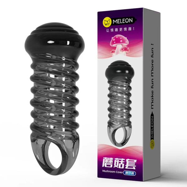 Penis Condom Wolf Tooth Thickening Penis Sleeves Granular Stimulus Safer Sex Toys Dick Erotic Male Adult Products Reusable Cock