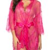 Avidlove Women's Lace Kimono Robe Babydoll Lingerie Mesh Nightgown S-5XL
