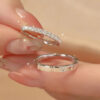 def9685b936a9a3e 3mm/1.5mm Full Moissanite Diamond Couple Rings Set Sterling Sier Promise Propose Ring Wedding eternity Band for Women Men