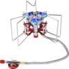 Bulin Gas Campingkocher Gaskocher mit Piezozündung Faltbarer Gaskocher Outdoor Windschutz Kocher Gasbrenner für Camping Trekking Hiking Picknick Wandern