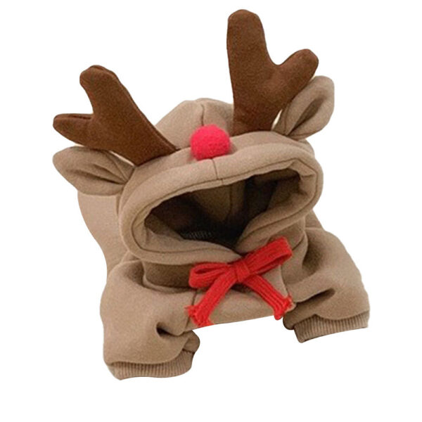 Winter Warm Clothes Cute Plush Coat Hoodies Pet Costume Jacket For Puppy Cat French Bulldog Chihuahua Small Dog Clothing