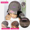 df02197c3fe7e867 Bone Straight Front Wigs For Women Short Bob 13x4 HD Lace Frontal Glueless Wig Human Hair 180%