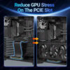 df02e85b81a1f23f RAGEER PCIe 4.0/3.0 X16 High Speed Cable, GPU Extension Riser Connector for RTX 4090/4080/4070/7900XTX