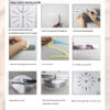 3D Acrylic Digital Roman Numerals Design Mirror Fashion Large Round Wall Clock DIY Self Adhesive Clocks