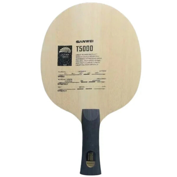 df0e13199bfd63bd SANWEI T5000 Table Tennis Blade 5 Wood 2 Carbon Entry Intermediate Ping Pong Blade for Loop Drive with Fast Attack
