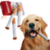 Creative Cigarette Interactive Giggles Toys Funny Plush Chewing with Squeaking Sound Dog Toy Cigaret Box Good Pet Gifts