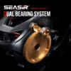 SEASIR Cast X2 Baitcasting Reel 7.3:1 Hybrid Ceramic Carbon Fiber Washer Dual Bearing System N52 Brake Fishing Reels