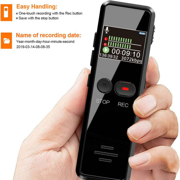 df37e72845f29f21 Vandlion V90C 64GB High-Quality Digital Audio Voice Recorder Colorful Display Screen Sound Recording Real Time Record MP3 Player