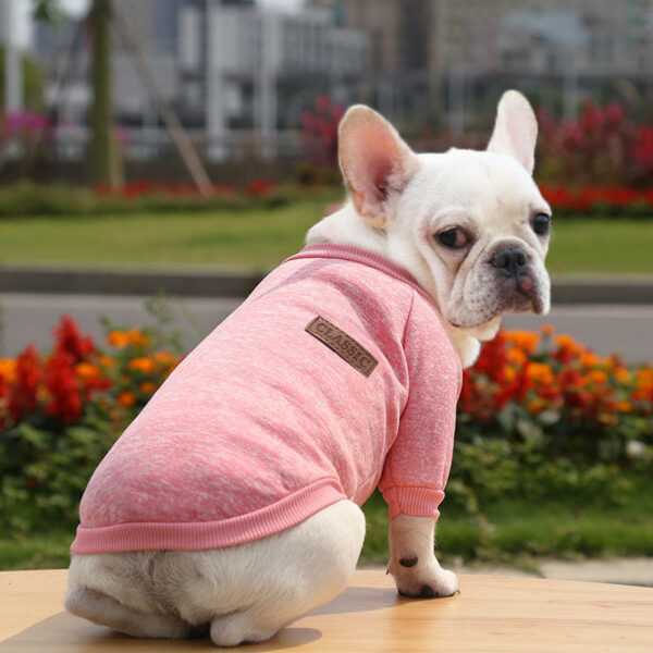 Dog Clothes For Medium Small Dogs Autumn Winter Warm Clothing Grey Cooling Vest Coat Pet Sweatshirt