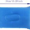 df5901b37a44c52a 3 Pack Camping Travel Pillow Small Squared Flocked Fabric Air Pillow, Compact, Comfortable and Ergonomic Inflatable Pillow, Used to Support Camping and Hiking