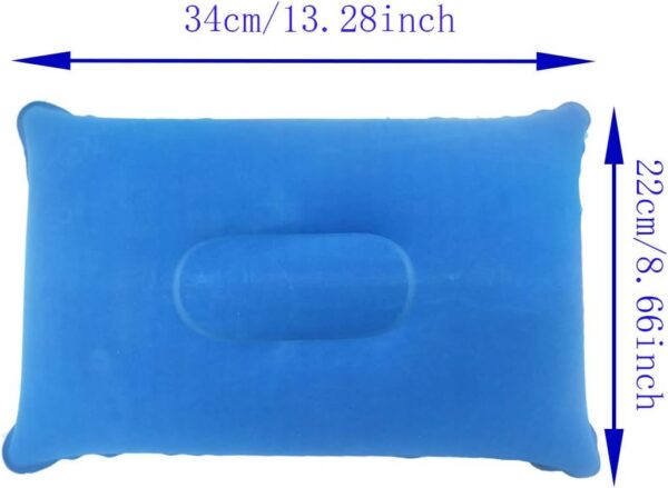 df5901b37a44c52a 3 Pack Camping Travel Pillow Small Squared Flocked Fabric Air Pillow, Compact, Comfortable and Ergonomic Inflatable Pillow, Used to Support Camping and Hiking