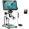 df5aec4ad0214b91 Hayve 7‘’ Digital 1200X Zoom 12MP HD Electronic Microscopes Camera Magnifier for Soldering Phone Repair Microscope