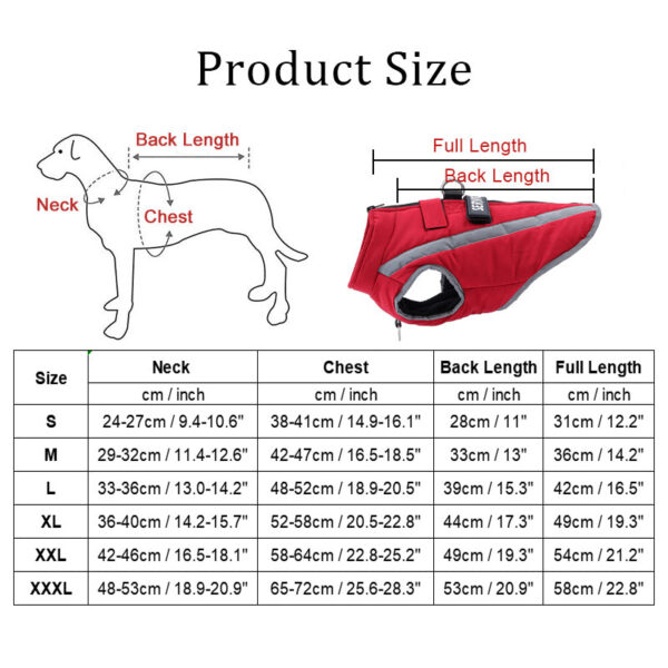 df5cf7425224730c Warm Fleece clothes Personalized Waterproof Winter Clothes for Small Medium Large Dogs Pet Clothing Jackets Dog Accessories