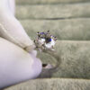 Classic 6 Prongs 5 Carat Round Moissanite Rings Sterling Sier Plated 14K Gold High Clarity D Color Diamond Woman Jewelry