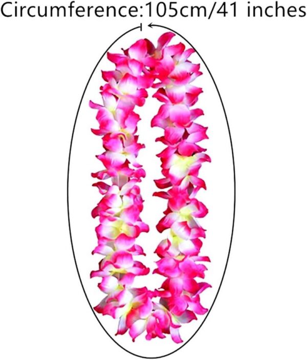 df667d7a6591e8fd Hawaiian Hula Leis Dance Garland Artificial Flowers Neck Loop for Luau Party Costumes (Pink)