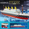 df67a86065184184 4404PCS Titanic Building Blocks Cruise Ship Mini Assemble Bricks Model DIY Toys Kits Desktop Decoration Holiday Gifts For Adult
