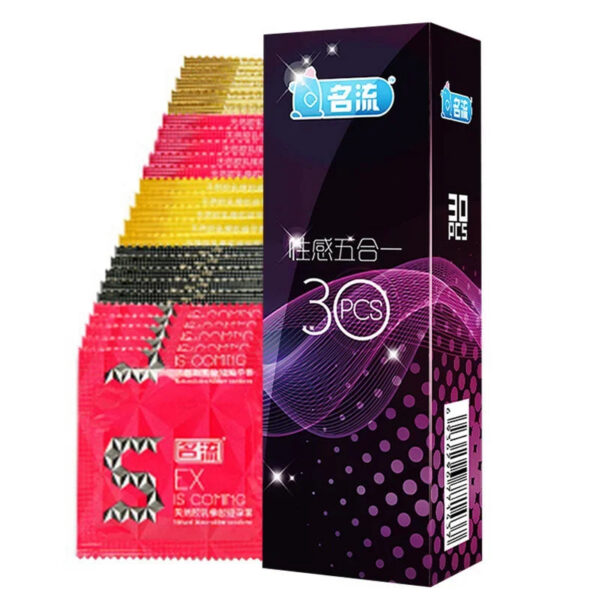 df6dafb95060a8b7 30pcs Condoms for Men Ultra Thin 0.02 Natural Latex Lubricated Cock Condom Intimate Penis Cock Sleeve for Adults 18 Sex Toys