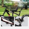 df9f51a639928353 Child Bike Seat, Kids Bike Seat with Guardrail, High Seat Cushion Backrest Mountain Bike Child Bike Seat, Bicycle Child Safety Seat for Children from 1 to 5 Years Old