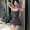 dfa97041708b91b8 Sexy Bondage Bodysuit Lingerie Seducive Langerie Set Pole Dance Extreme Sexi Erotic Latex Bondage Leather Dress for Sex