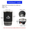 Widesea Camping Cooking System with Heat Exchanger Outdoor Gas Stove Burner Tourist Coffee Pot Cup Cookware Tableware Tourism