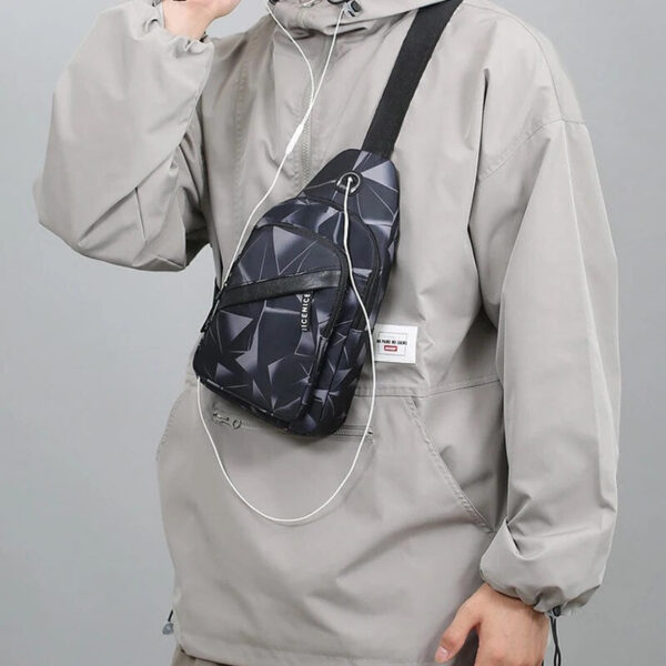 dfbca04381920d0d Chest Pack Men's Ins New Fashionable Korean Version Crossbody Bag Lightweight Outdoor Sports Casual Couple Backpack Trend