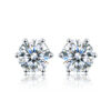 dfc250b3a8e6e7f5 DW 0.5ct-2ct D Color Certified Moissanite Stud Earrings Lab Created Diamond 925 Sterling Silver Gold Plated Wedding Jewelry