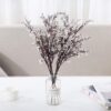 dfd888d34cd8c9f4 Momkids 6 Pcs Babys Breath Bulk Artificial Faux Silk Flower Gypsophila Bouquet Winter Real Touch Fake Floral for Office Kitchen Wedding Restaurant Centerpieces Christmas Party Decor (White)