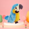 dfe85692398ed72f Colorful Chatty Parrot Interactive Recordable Musical Toy That Flaps Wings and Teaches Kids to Speak