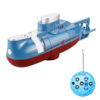 Mini RC Submarine 0.1m/s Speed Remote Control Boat Waterproof Diving Toy Simulation Model for Kids Christmas New Year Gift