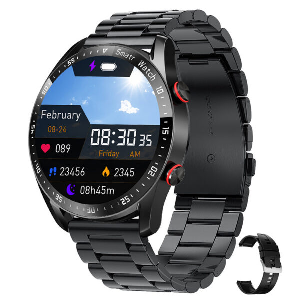 ECG+PPG Bluetooth Call Smart Watch Men Laser Health Blood Pressure Fies Watches Man Sports Waterproof Smartwatch+Box