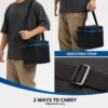 1 LB Propane Tank Storage Bag with Padding, Mini Propane Cylinder Carry Case to Hold 4 Pcs Small Gas Tank, Portable 16 OZ Gas Cylinder Holder with Strap, Bag Only