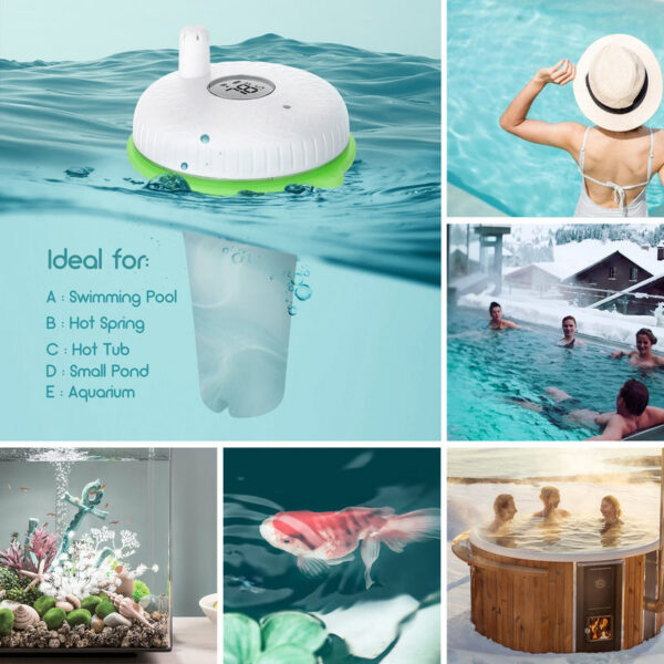 INKBIRD 2nd-Gen Wireless ating Pool With IBS-M2 Wi-Fi Gateway Combo Waterproof Digital Thermometer For SPA Pond