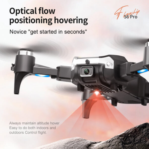 e0529e22ebcdfda4 KBDFA Pro Drone Professional 4K HD Camera Foldable Quadcopter Aerial S6 GPS RC Helicopter FPV WIFI Obstacle Avoidance Toys