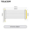 e0531a2bcbbab24c TEUCER PCI-E 4.0 X16 Riser Cable Video Card EMI Shielded High-Speed Flexible Extender PCI Express Gen 4 GPU Extension Cord
