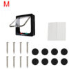 e05e1d962cd3a9e1 With 4 Way Lock Security Flap Door For Dog Kitten Cat Puppy Safety Gate Small Pet Supplies ABS Plastic