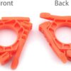 Fuel Can Stabilizer Canister Stand Gas Tank Bracket Stove Standard Bottle Shelf Tripod Folding Canister Stand (Orange)
