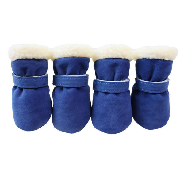 4pcs Winter Dog Anti-slip Snow Small Dogs Thick Cat Puppy Shoes Socks Pet Boots for Chihuahua Yorkshire