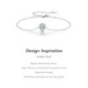 e08600b693b7afe5 MODIAN 925 Sterling Silver Water Drop Clear CZ Bracelet Pear Cut Link Chain Platinum Plated Bracelet For Women Wedding Jewelry