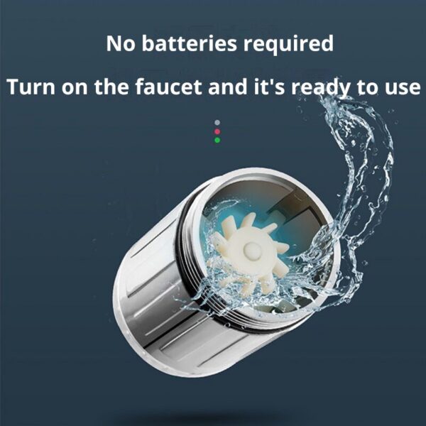 Bathroom LED 3-Color Light-up Temperature Kitchen Glow Water Saving Faucet Aerator Nozzle Shower