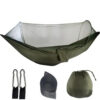 e0ba5534d51f4ba3 Outdoor Camping Hammock With Mosquito Net Lightweight Hanging Hammocks High Strength Parachute Fabric Hanging Bed Net 250x120cm