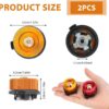SANTUO 2Pcs Gas Adaptor Portable Gas Refill Adapter Stove Connector for Camping Stove and Camping Gas Butane Canister to Screw Gas Cartridge