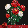 e0e2452bf0ecdbde Creative Red Rose Vase Plants Model Building Blocks Moc Romantic Classic Flowers Bouquet Potted Bricks Toys Valentine's Day Gift